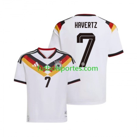 Camiseta Alemania Kai Havertz 7 Primera Equipación Copa Mundo 2026
